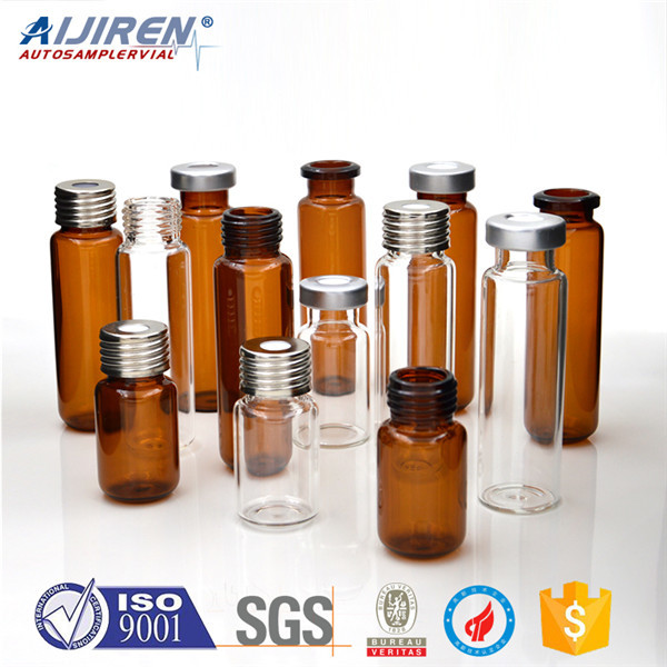 HPLC vials with labels